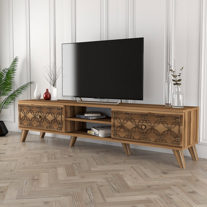 Hanah Home Soporte de TV Class - Walnut Hanah Home Soporte de TV Class - Walnut